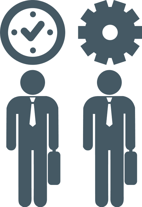 icon depicting take the stairs discovery meeting