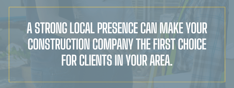 The owner of a local construction company is shaking hands after closing a deal.